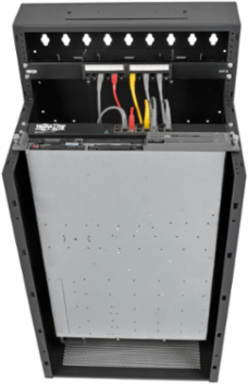 12U Low-Profile Vertical-Mount Wall-Mount Rack Enclosure Cabinet, 35 Inch Depth, 400 lb Capacity