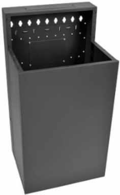 12U Low-Profile Vertical-Mount Wall-Mount Rack Enclosure Cabinet, 35 Inch Depth, 400 lb Capacity