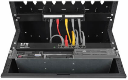 12U Low-Profile Vertical-Mount Wall-Mount Rack Enclosure Cabinet, 35 Inch Depth, 400 lb Capacity