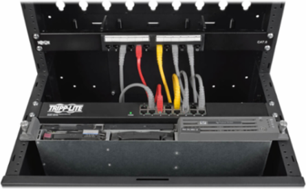 16U Low-Profile Wall-Mount Rack Enclosure Cabinet, Holds Equipment up to 35 Inch Deep, 400 lb Capacity