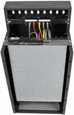 16U Low-Profile Wall-Mount Rack Enclosure Cabinet, Holds Equipment up to 35 Inch Deep, 400 lb Capacity