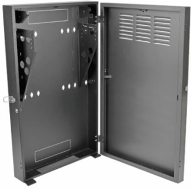 Low-Profile Wall-Mount Server Rack Enclosure, 2U, 36 Inch Depth, 150 lb Capacity
