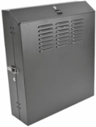 4U Low-Profile Wall-Mount Rack Enclosure Cabinet, 20 Inch Deep, 150 lb Capacity