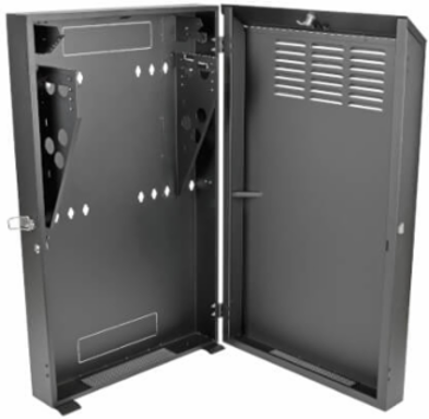 4U Low-Profile Wall-Mount Rack Enclosure Cabinet, Secures 36 Inch Deep Equipment