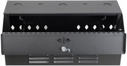 4U Low-Profile Wall-Mount Rack Enclosure Cabinet, Secures 36 Inch Deep Equipment