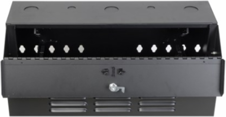 5U Low-Profile Wall-Mount Rack Enclosure Cabinet, 20 Inch Deep, Black