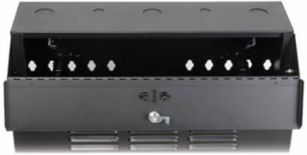 SmartRack 6U Vertical-Mount Wall Enclosure Cabinet, 20 Inch Depth, 150 lb Capacity