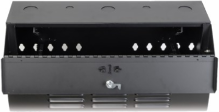 6U Low-Profile Vertical Mount Wall-Mount Rack Enclosure Cabinet, Holds 36 Inch Deep Equipment