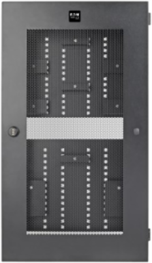 SmartRack 3U Low-Profile Vertical-Mount Switch-Depth Wall-Mount Structured Wiring Enclosure, Adjustable Equipment Brackets
