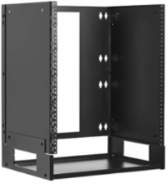 Wall-Mount Bracket with Shelf, 12U, Hinged, Small Switches/Patch Panels