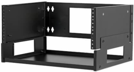 Wall-Mount Bracket with Shelf, 4U, Hinged, for Small Switches and Patch Panels