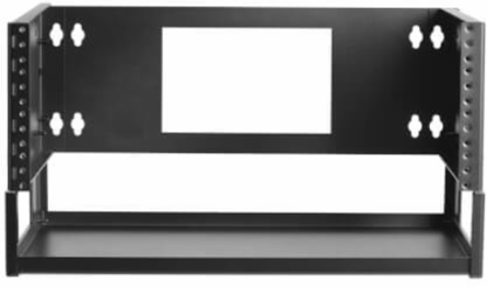 Wall-Mount Bracket with Shelf, 4U, Hinged, for Small Switches and Patch Panels