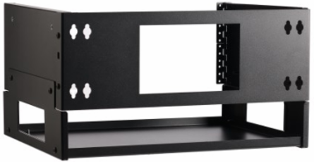 Wall-Mount Bracket with Shelf, 4U, Hinged, for Small Switches and Patch Panels