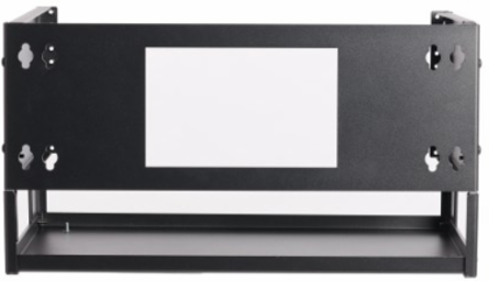 Wall-Mount Bracket with Shelf, 4U, Hinged, for Small Switches and Patch Panels