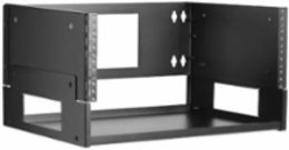 Wall-Mount Bracket with Shelf, 4U, Hinged, for Small Switches and Patch Panels