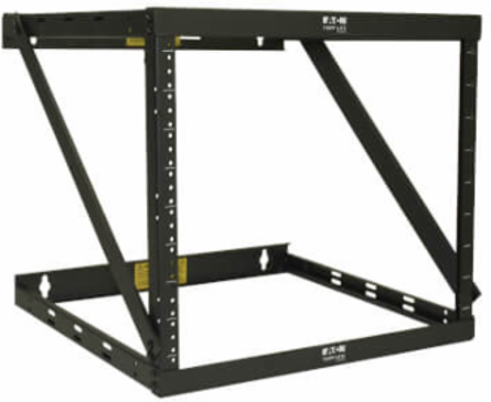 Expandable 2-Post Open Frame Rack 22U, 150 lb Max Load, 18 Inch Depth