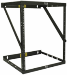 Expandable 2-Post Open Frame Rack 22U, 150 lb Max Load, 18 Inch Depth