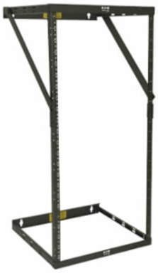 Expandable Wall-Mount Open-Frame Rack, 8U/12U/22U, Max Capacity 150 lb, Depth 11.5 Inch
