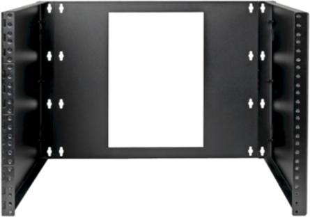 8U Hinged Wall-Mount Bracket, 15 Inch Max Device Depth, Black