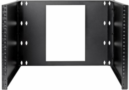 8U Hinged Wall-Mount Bracket, 15 Inch Max Device Depth, Black