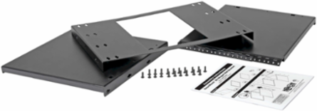 8U Hinged Wall-Mount Bracket, 15 Inch Max Device Depth, Black