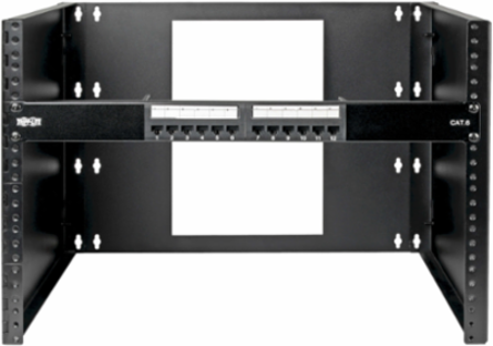 8U Hinged Wall-Mount Bracket, 15 Inch Max Device Depth, Black