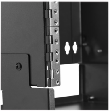 Wall-Mount Bracket with Shelf, 8U, Hinged, for Small Switches and Patch Panels