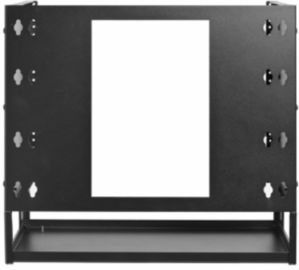 Wall-Mount Bracket with Shelf, 8U, Hinged, for Small Switches and Patch Panels