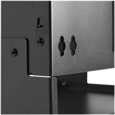 Wall-Mount Bracket with Shelf, 8U, Hinged, for Small Switches and Patch Panels