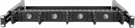 Cantilevered Steel Rack Shelf 1U, Vented Design, Holds 50 lb, 14.2 Inch Deep