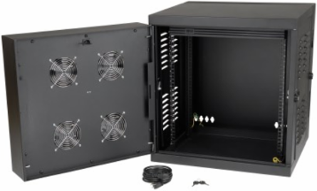 SmartRack 12U IP54 Wall-Mount Rack Enclosure, 20.5 Inch Depth, 230V