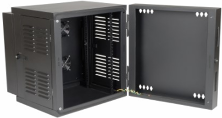 SmartRack 12U IP54 Wall-Mount Rack Enclosure, 20.5 Inch Depth, 230V