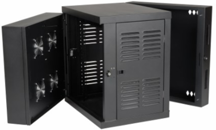 SmartRack 12U IP54 Wall-Mount Rack Enclosure, 20.5 Inch Depth, 230V