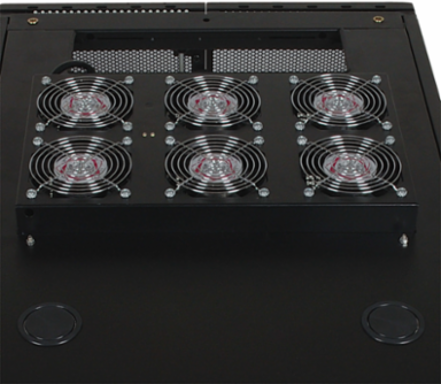 SmartRack Roof-Mounted Fan Panel - 6 Fans, 208-240V, 420 CFM, 22 lbs