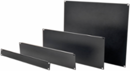19 Inch Blanking Panel Kit, 4 Pieces, Fills 15U Rack Space, Black Steel
