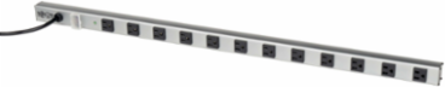 12-Outlet Power Strip with 1050 Joules Surge Protection, 15 ft Cord, 36 Inch