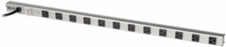 12-Outlet Power Strip with 15-ft Cord, 1650 Joules Surge Protection, 36 Inch