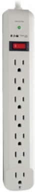 7-Outlet Surge Protector, 1080 Joules, 6 ft Cord, Light Gray Housing