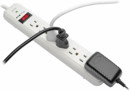 7-Outlet Surge Protector, 1080 Joules, 6 ft Cord, Light Gray Housing