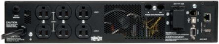 120V 1000VA Double-Conversion UPS with 6 Outlets, Extended Runtime, 2U Rackmount
