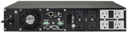 120V 1000VA Double-Conversion UPS with 6 Outlets, Extended Runtime, 2U Rackmount