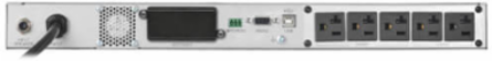 UPS, Double-Conversion Online, 2000VA, 1600W, 120V, 5 Outlets, LCD, 1U Rack