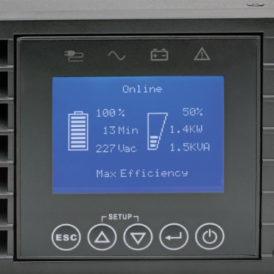 3000VA 2.7kW Double-Conversion UPS, 8 Outlets, 2U, Pure Sine Wave