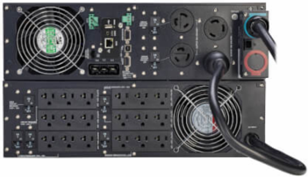 SmartOnline 5000VA 4500W 120/208V Online Double-Conversion UPS with Stepdown Transformer - 18 5-20R, 2 L6-20R and 1 L6-30R Outlets, L6-30P Input, Network Card Included, Extended Run, 6U