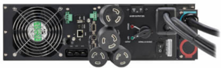 SmartOnline 6000VA 5400W 208V Online Double-Conversion UPS with Maintenance Bypass - L6-20R/L6-30R Outlets, L6-30P Input, Network Card Included, Extended Run, 3U Rack/Tower