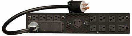 6kVA Stepdown Isolation Transformer, 208/240V to 120V, 72.6 lbs, 2U Rackmount