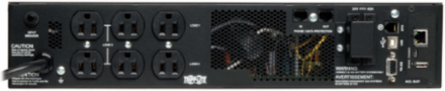 750VA Double-Conversion UPS, 675W, 6 Outlets, 2U Rackmount