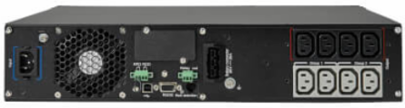 1500VA Double-Conversion UPS, 6 Outlets, 2U Rackmount, USB, Pure Sine Wave