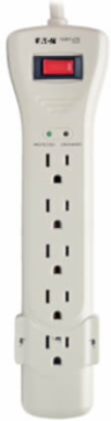 7-Outlet Surge Protector, 2160 Joules, 7 ft. Cord, Light Gray Housing
