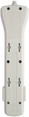 7-Outlet Surge Protector, 2160 Joules, 7 ft. Cord, Light Gray Housing